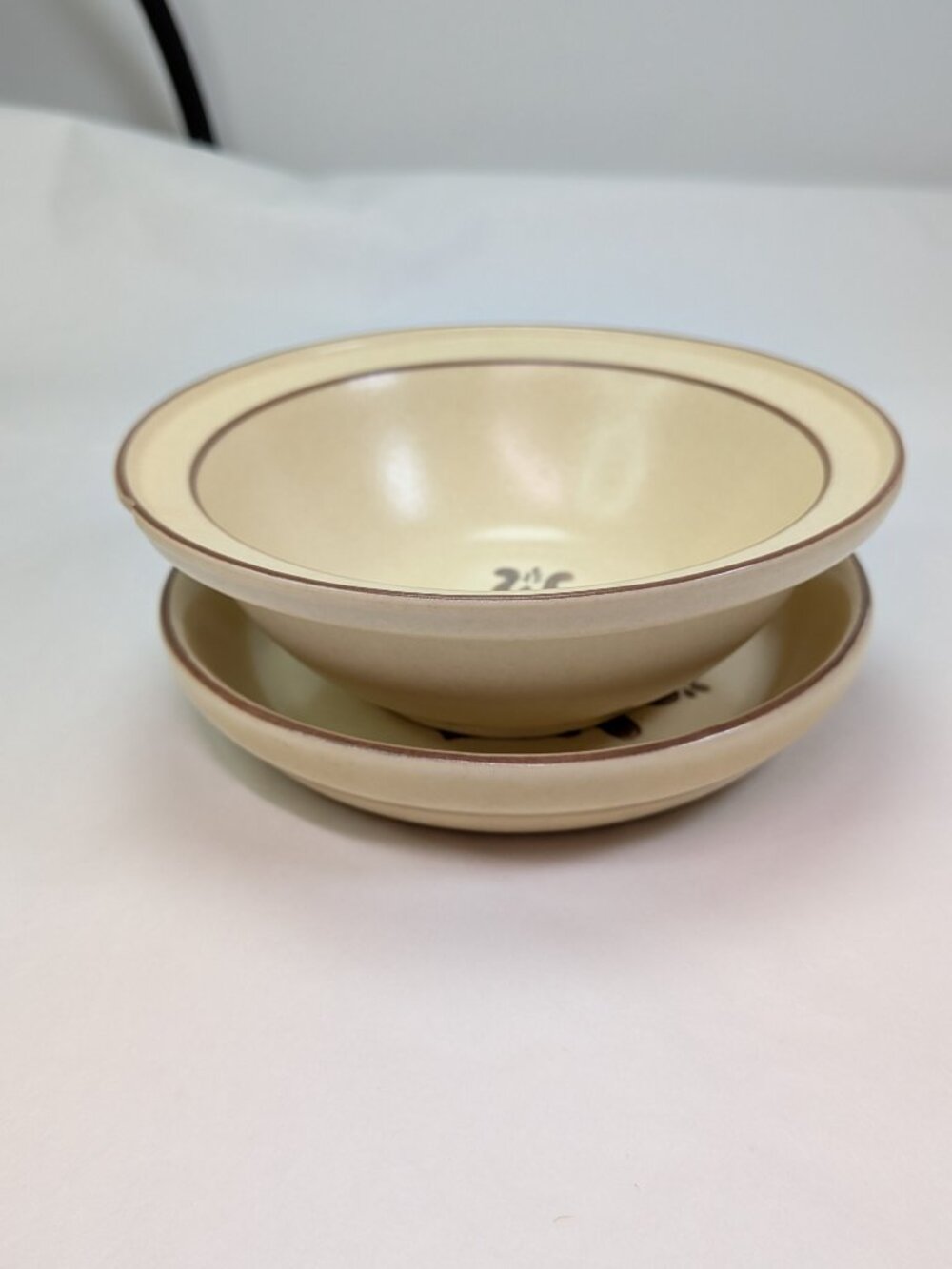 Curated Vintage Pfaltzgraff Village Small Bowl and Coaster Plate Set Farmhouse